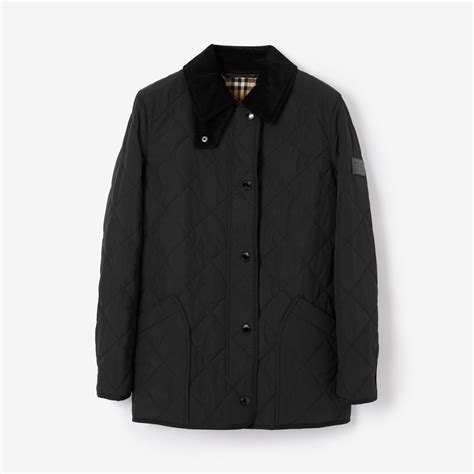 burberry quilted jacket ashurst|Quilted Thermoregulated Jacket in Black.